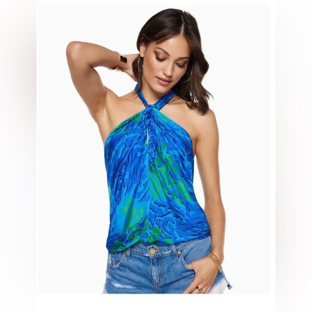RAMY BROOK
Animal Printed Fern Halter Tank Top